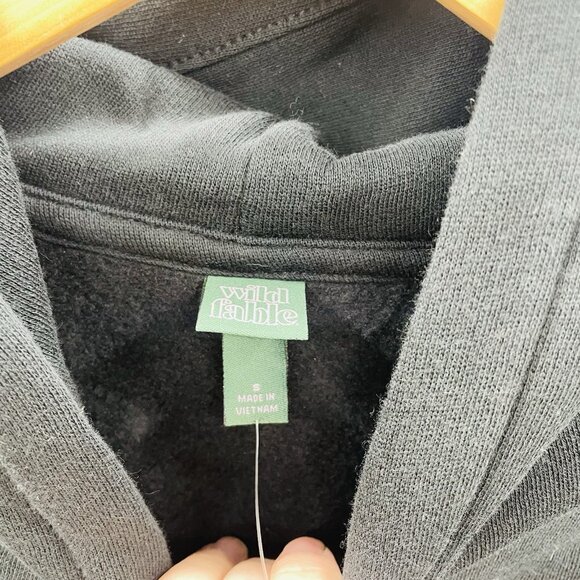 Wild Fable Women Small Oversized Perfect Hoodie Sweatshirt Black Disco Ball 328 - Picture 6 of 7